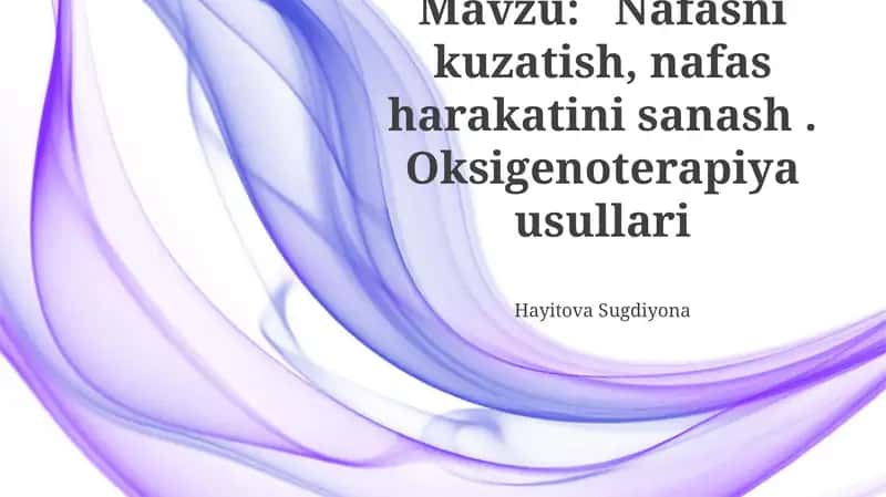Nafas harakatlarini sanash 1