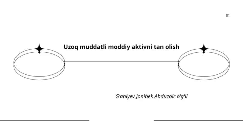 Uzoq muddatli moddiy aktivni tan olish 1