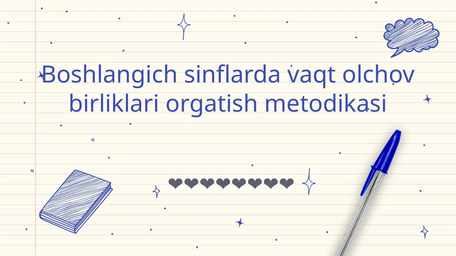 Boshlangich sinflarda vaqt olchov birliklari orgatish metodikasi 1