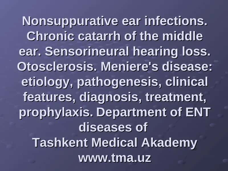Adhesive otitis media 1