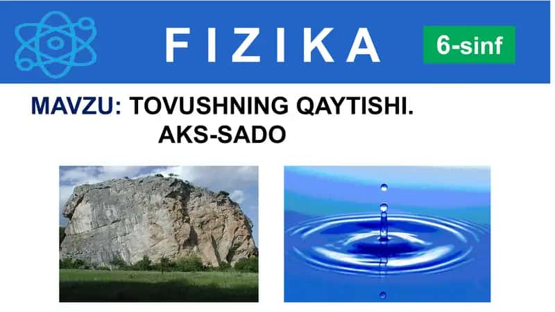 Tovushning Qaytishi. Aks-sado 1