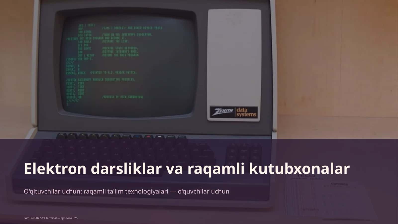 Elektron darsliklar va raqamli kutubxonalar 1