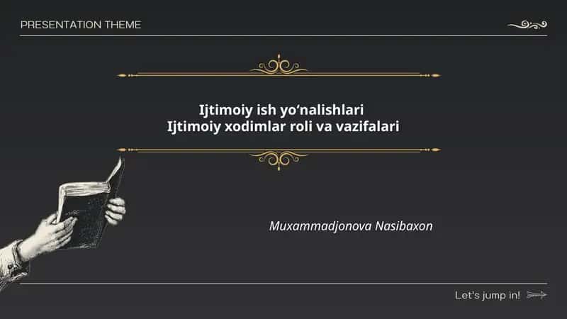 Ijtimoiy ish yoʻnalishlari 1