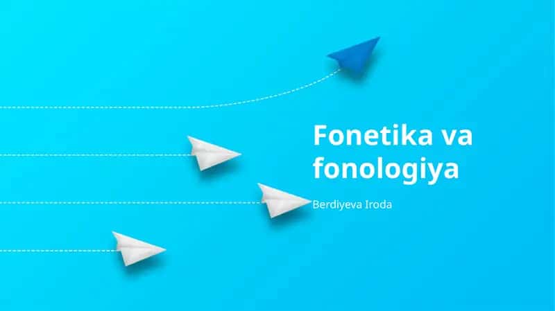 Fonetika va fonologiya 1