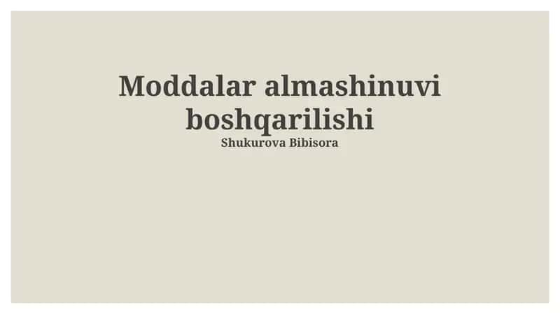 Mineral moddalarning metabolizmga ta'siri 1