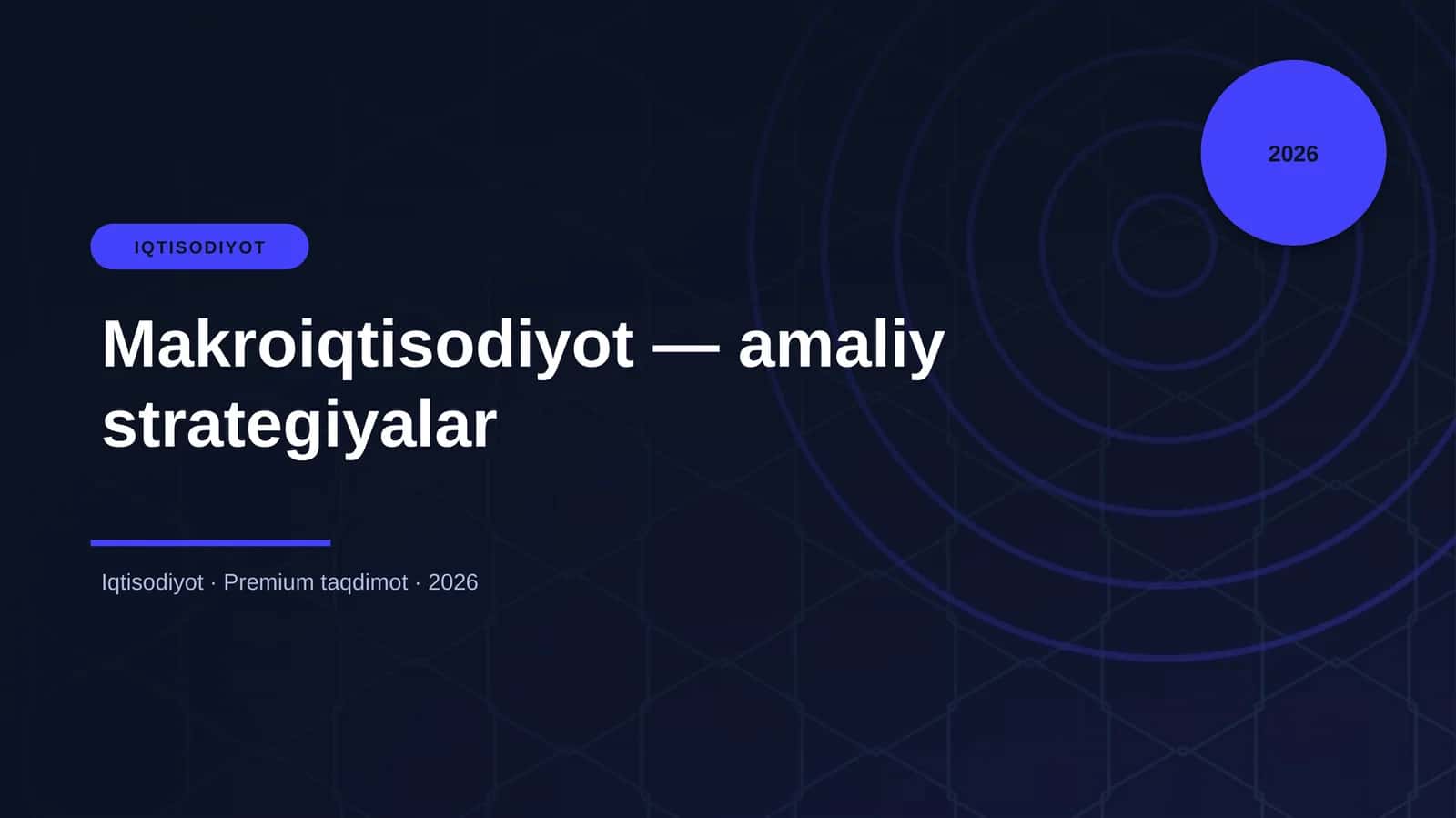 Makroiqtisodiyot — amaliy strategiyalar 1