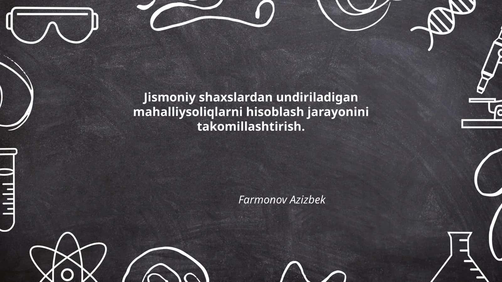 Mahalliysoliqlarni hisoblash jarayonini takomillashtirish 1