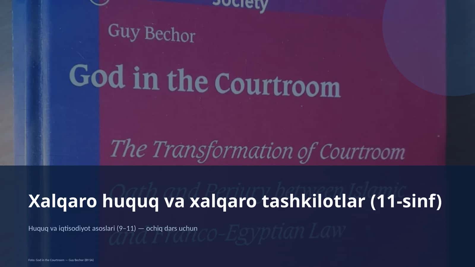 Xalqaro huquq va xalqaro tashkilotlar (11-sinf) 1