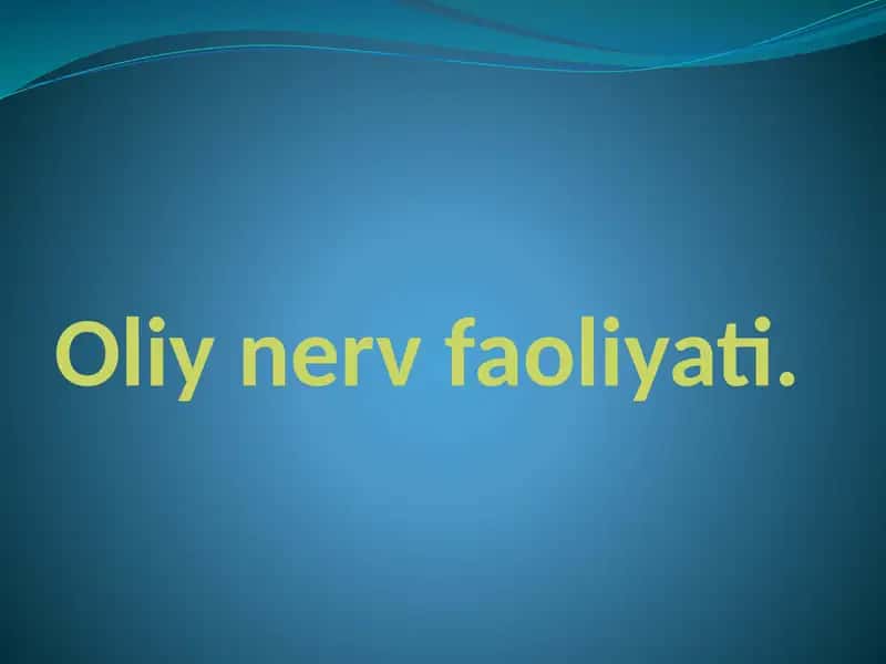 Oliynervfaoliyati 1
