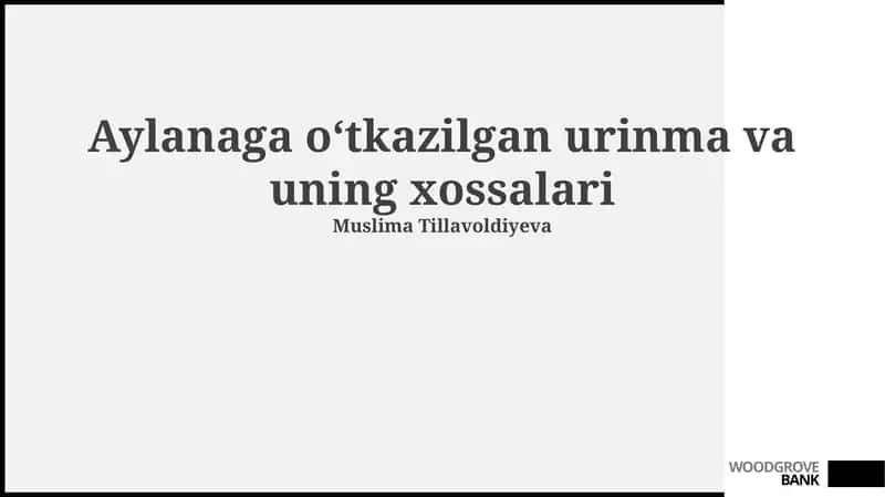 Aylana Yuzasi Va Uning Hisoblanishi 1