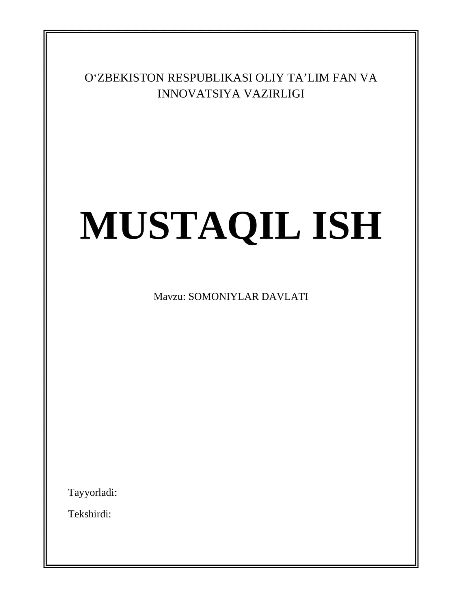 SOMONIYLAR DAVLATI 1