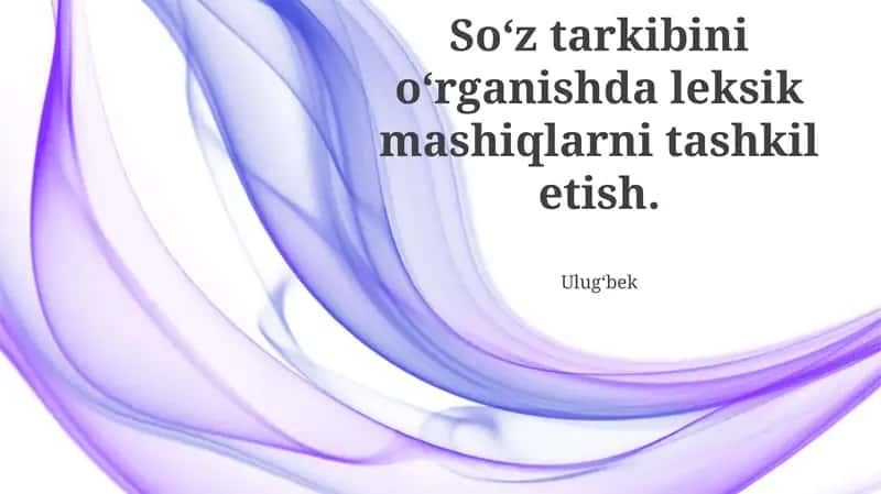 Leksik Mashqlar 1