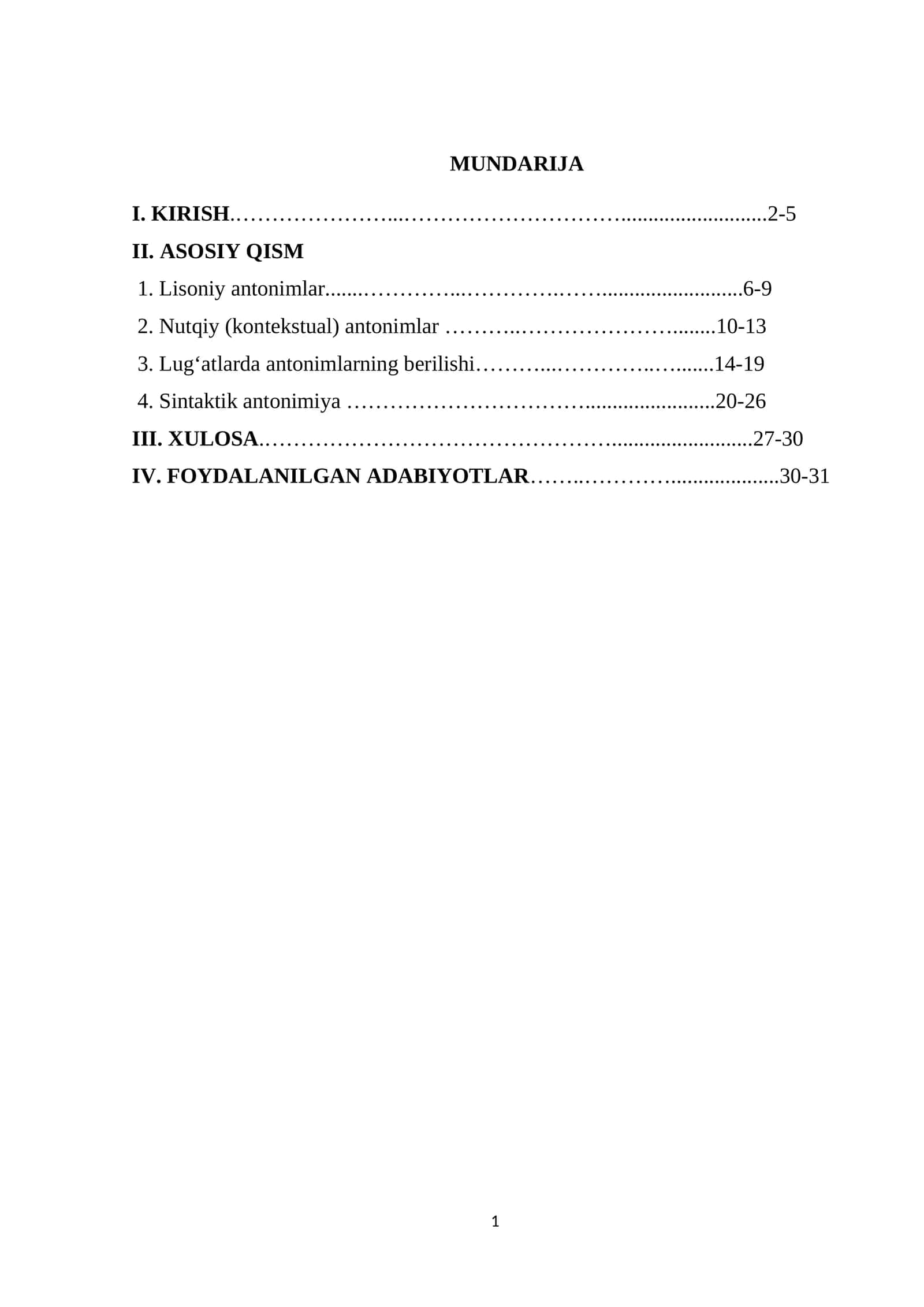 Lisoniy antonimlar 1