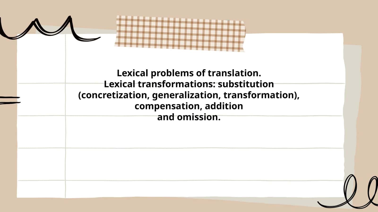 Plan: 1. Concretization in Lexical Translation 1