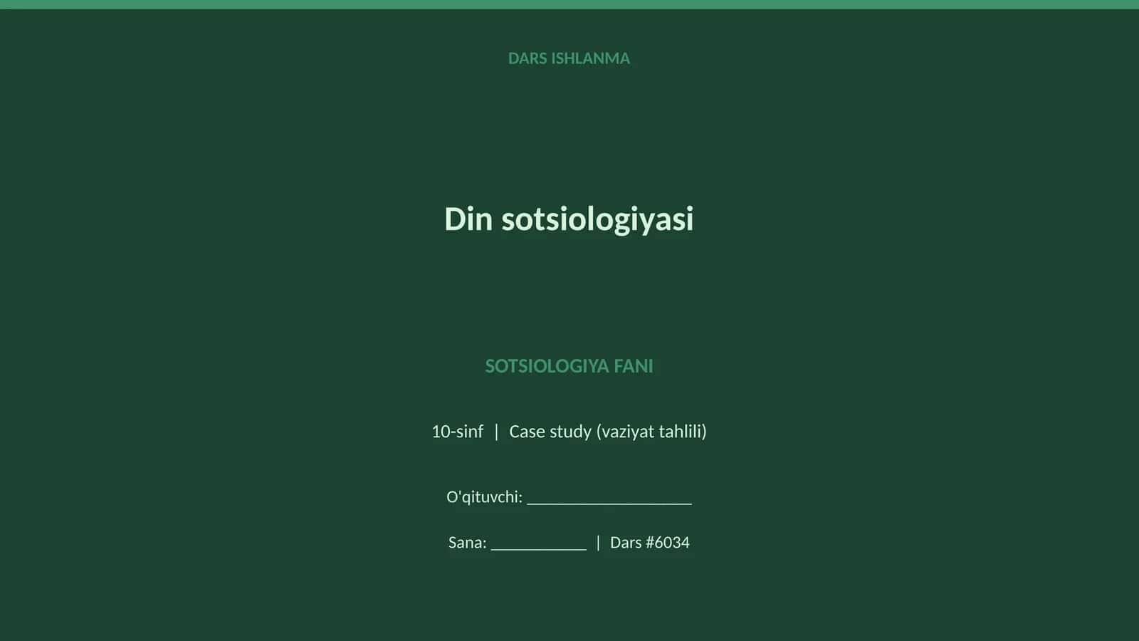 SOTSIOLOGIYA FANI 1