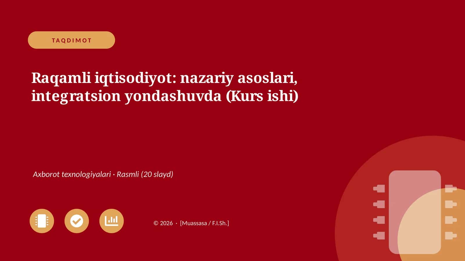Raqamli iqtisodiyot: nazariy asoslari, integratsion yondashuvda (Kurs ishi) 1