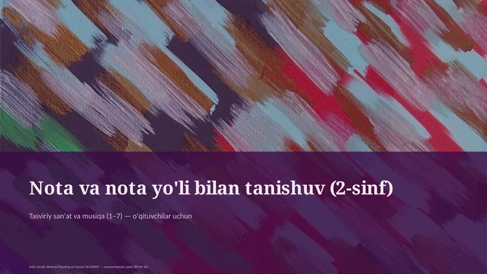 Tasviriy san'at va musiqa (1–7) 1