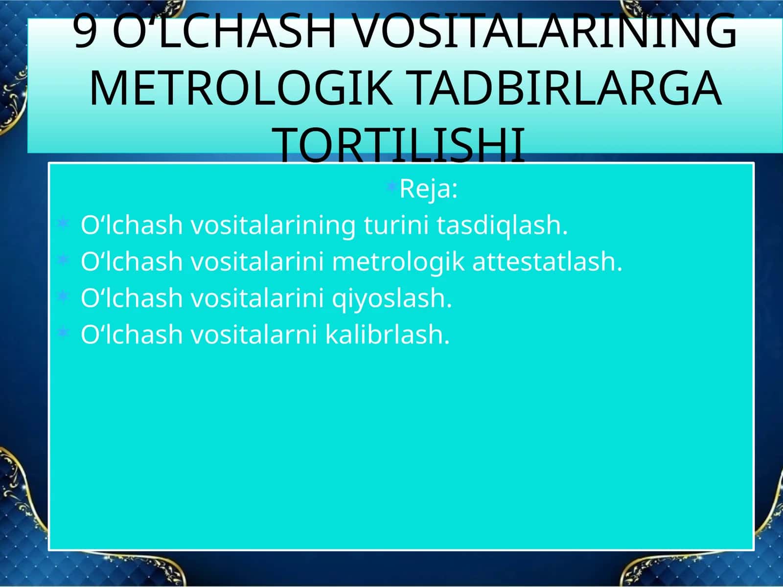 O‘lchash vositalari 1