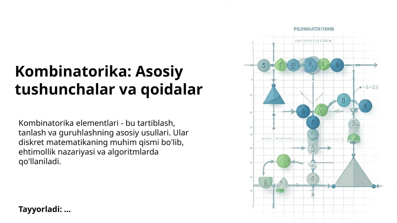 Kombinatorika: Asosiy tushunchalar va qoidalar 1