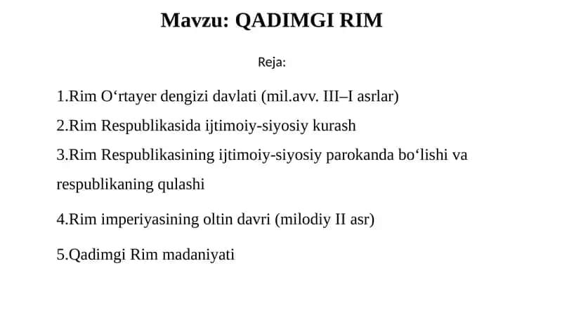 Qadimgi rim 1