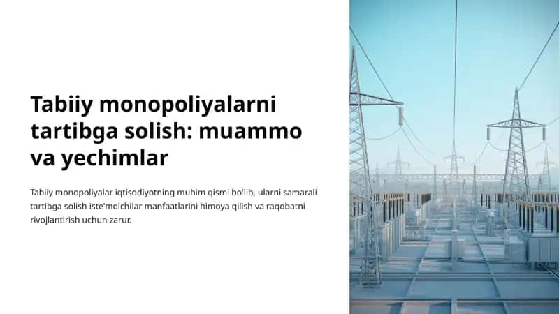 Tabiiy Monopoliyalar 1