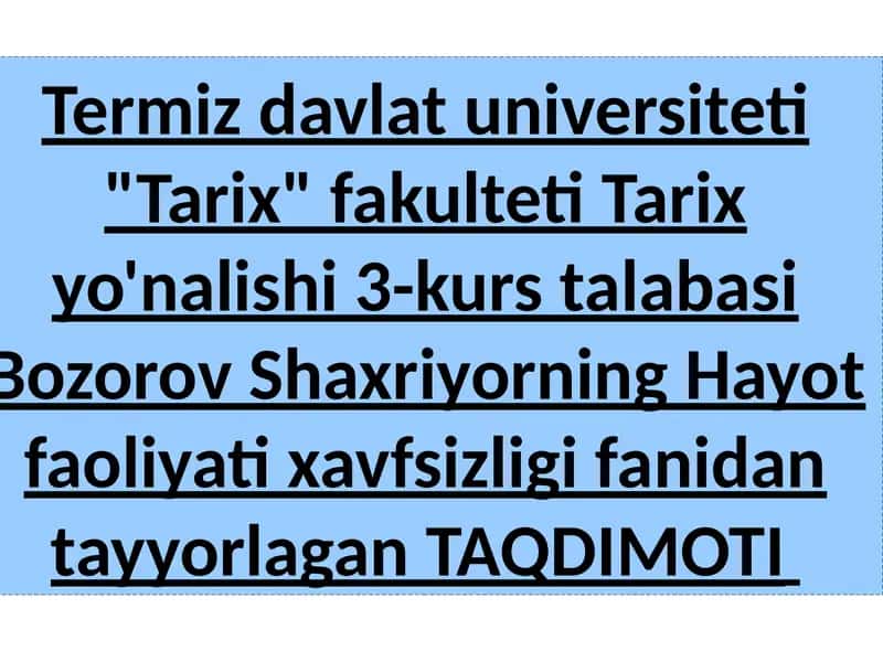 Elektr xavfsizligi 1