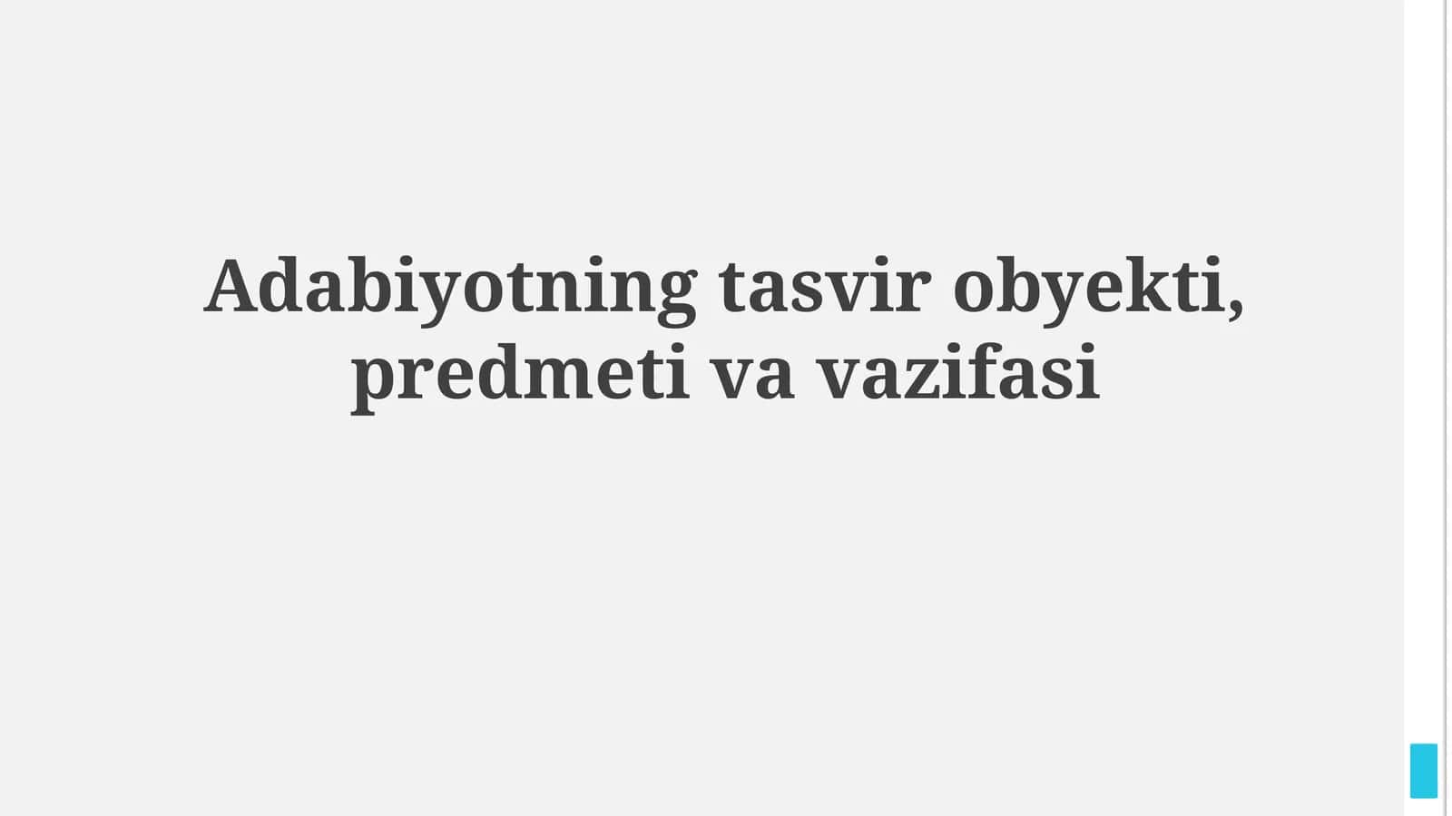 Adabiy Tasvirning Asosiy Elementlari 1