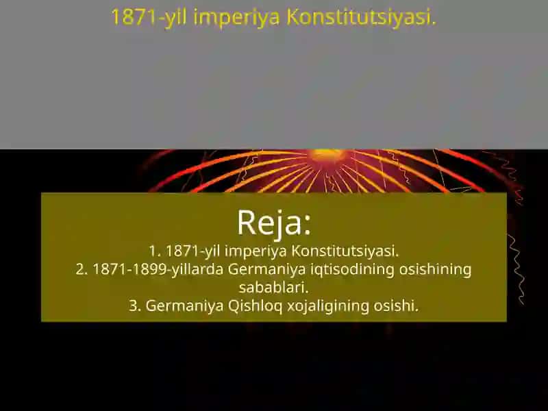 1871-yil imperiya Konstitutsiyasi. 1