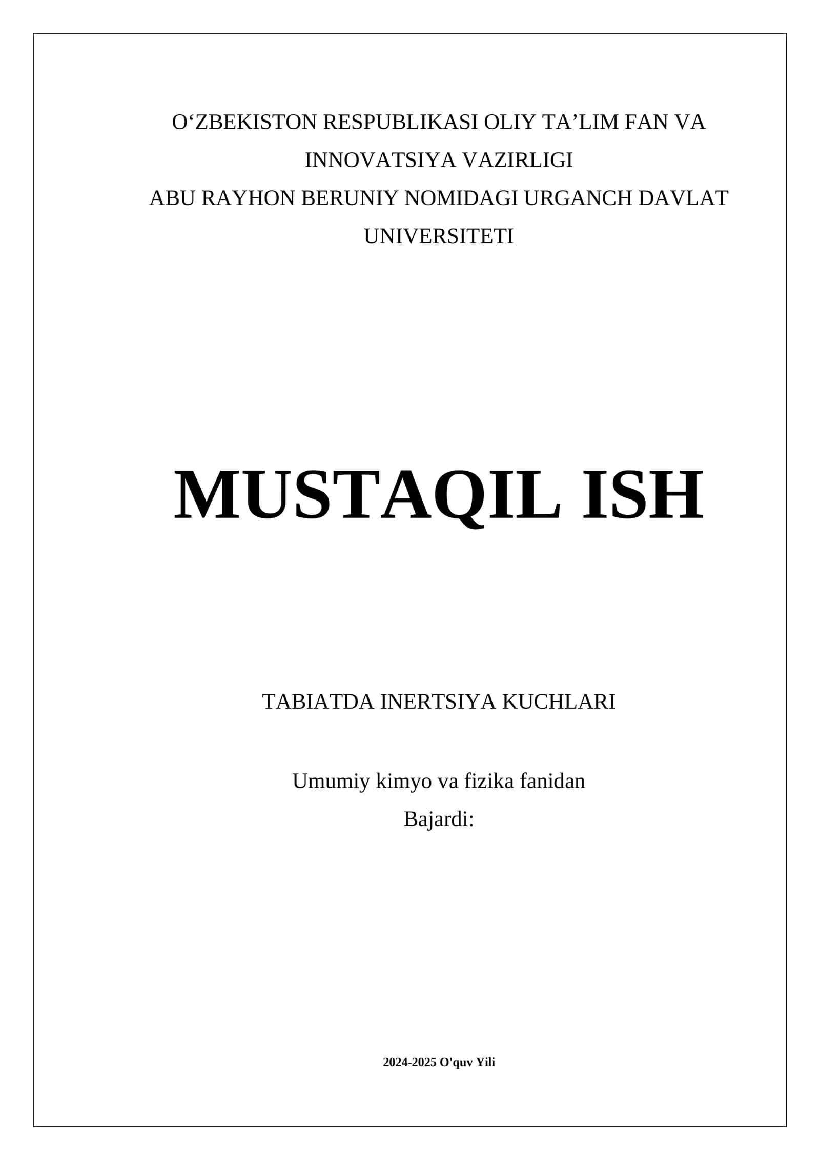 Tabiatda Inertsiya Kuchlari 1