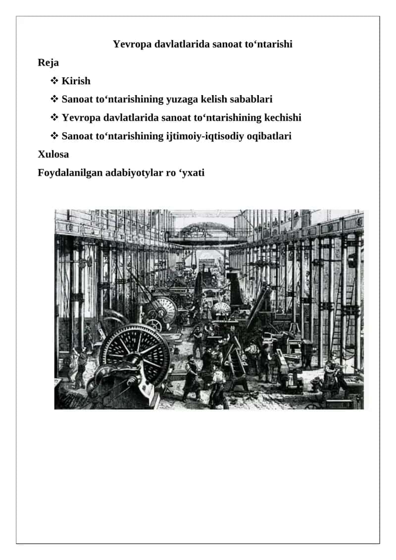 Sanoat to‘ntarishi 1