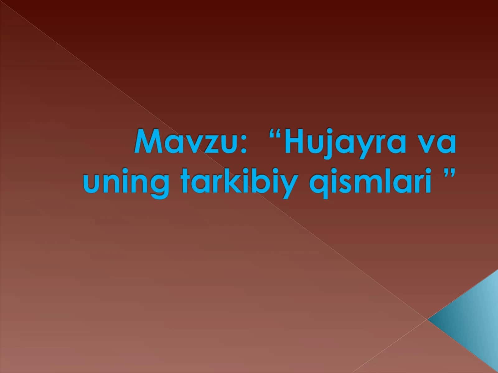 O’simlik hujayrasi 1