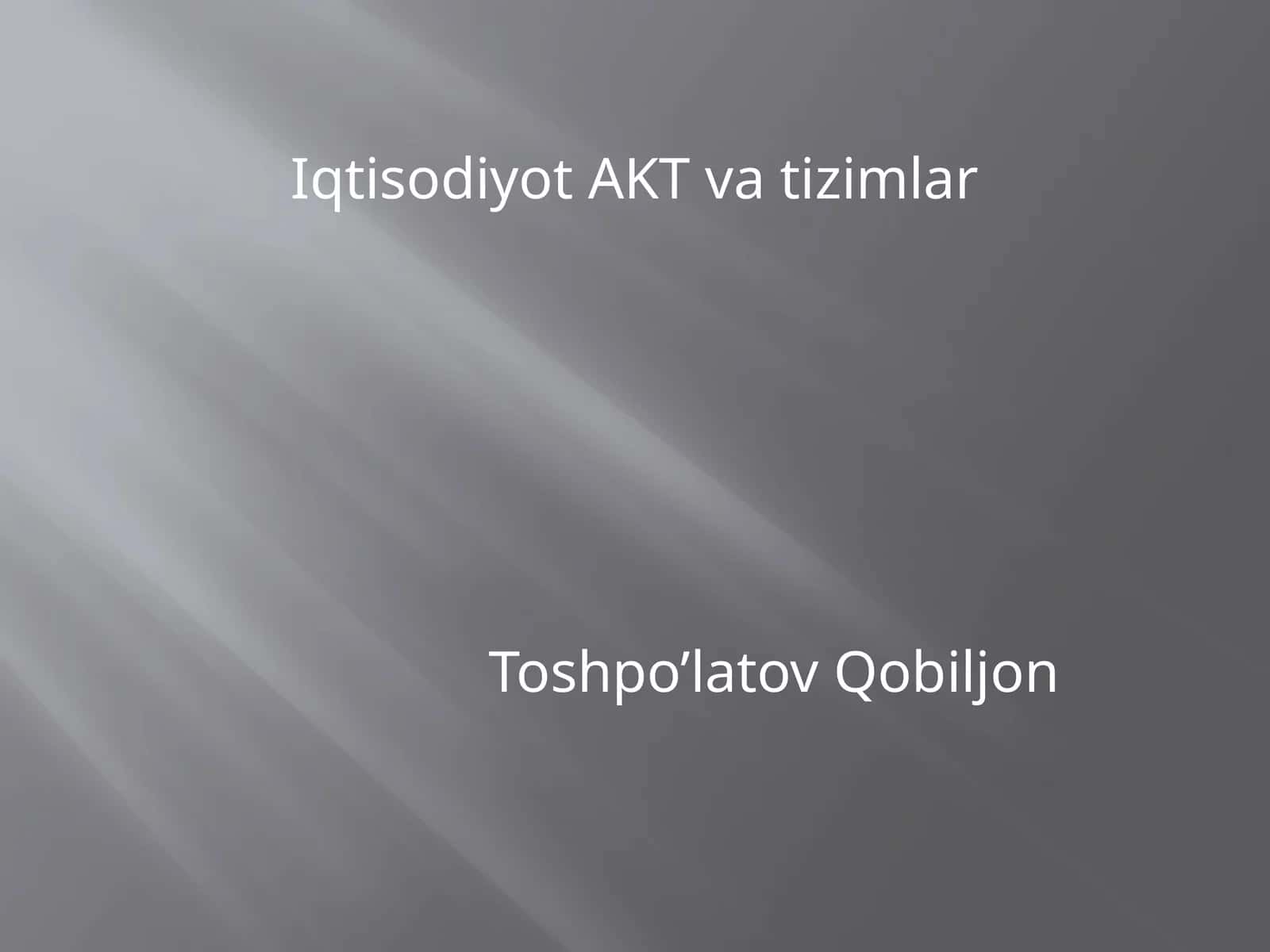 Kattamalumotlar(Big Data)ni qayta ishlashtehnologiyasi 1