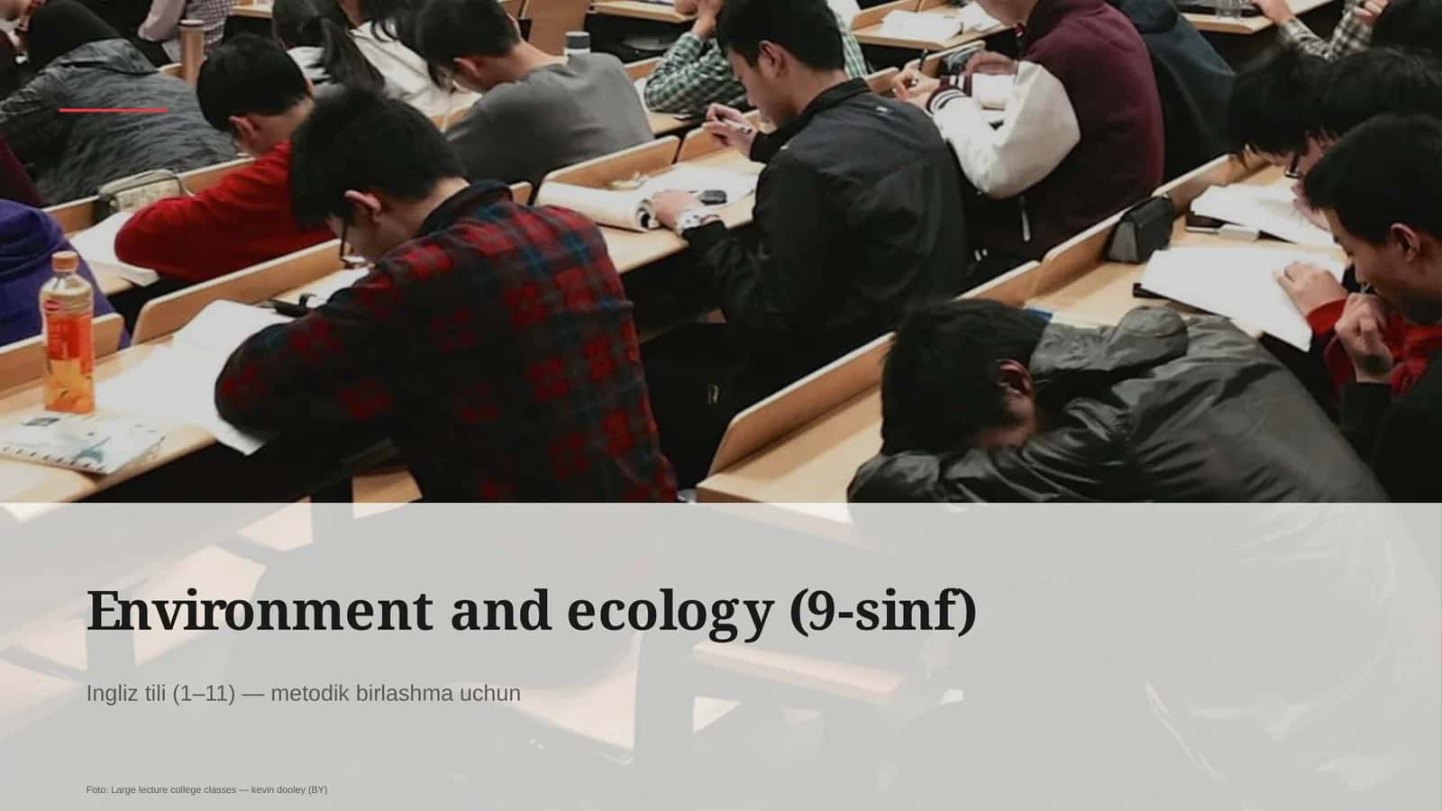 Environment and ecology (9-sinf) 1