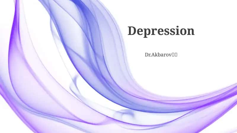 Depression 1