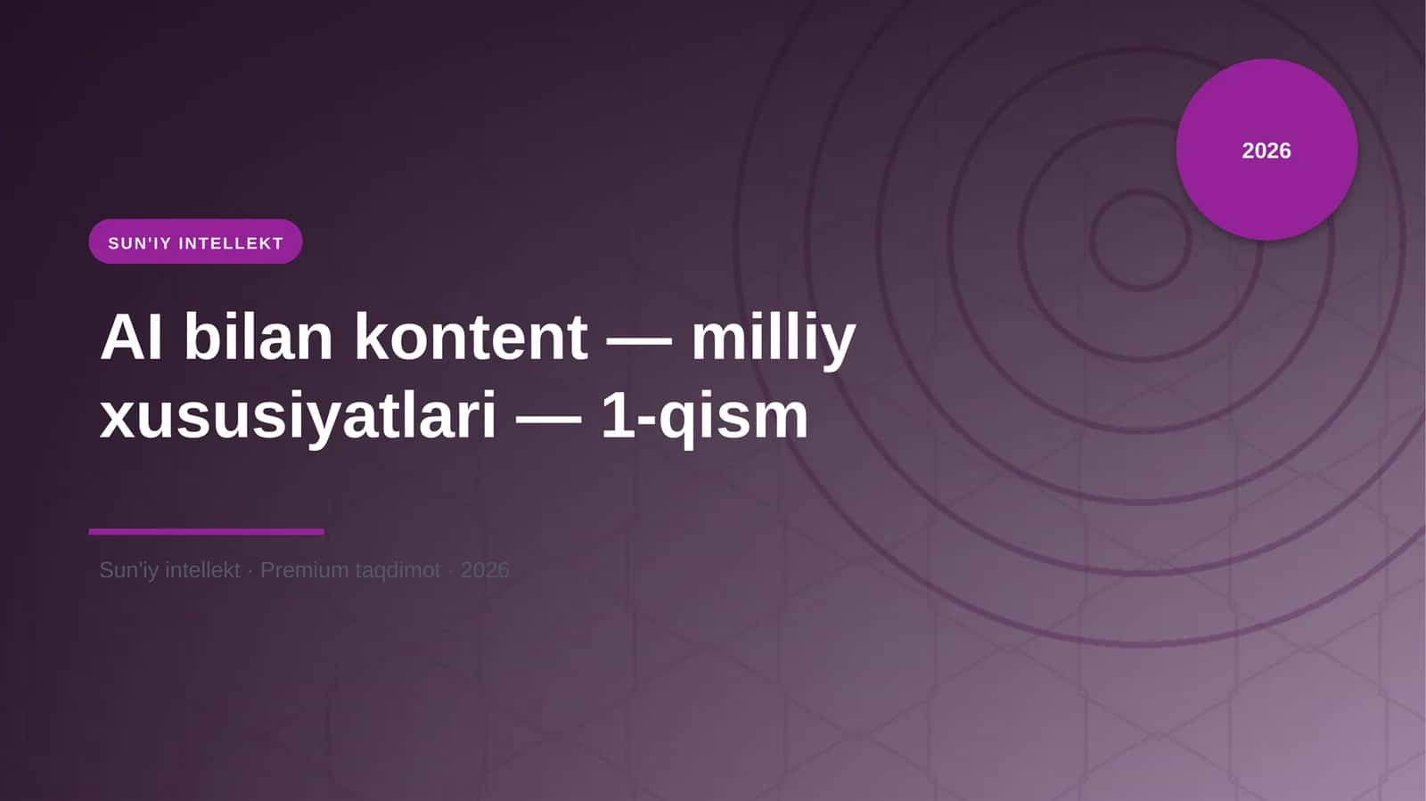SUN'IY INTELLEKT 1