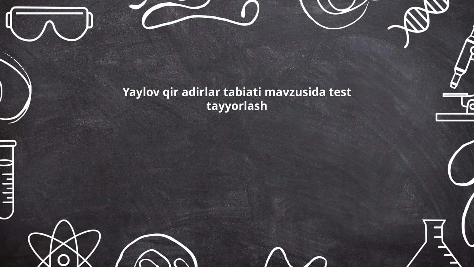 Yaylov ekotizimlari 1