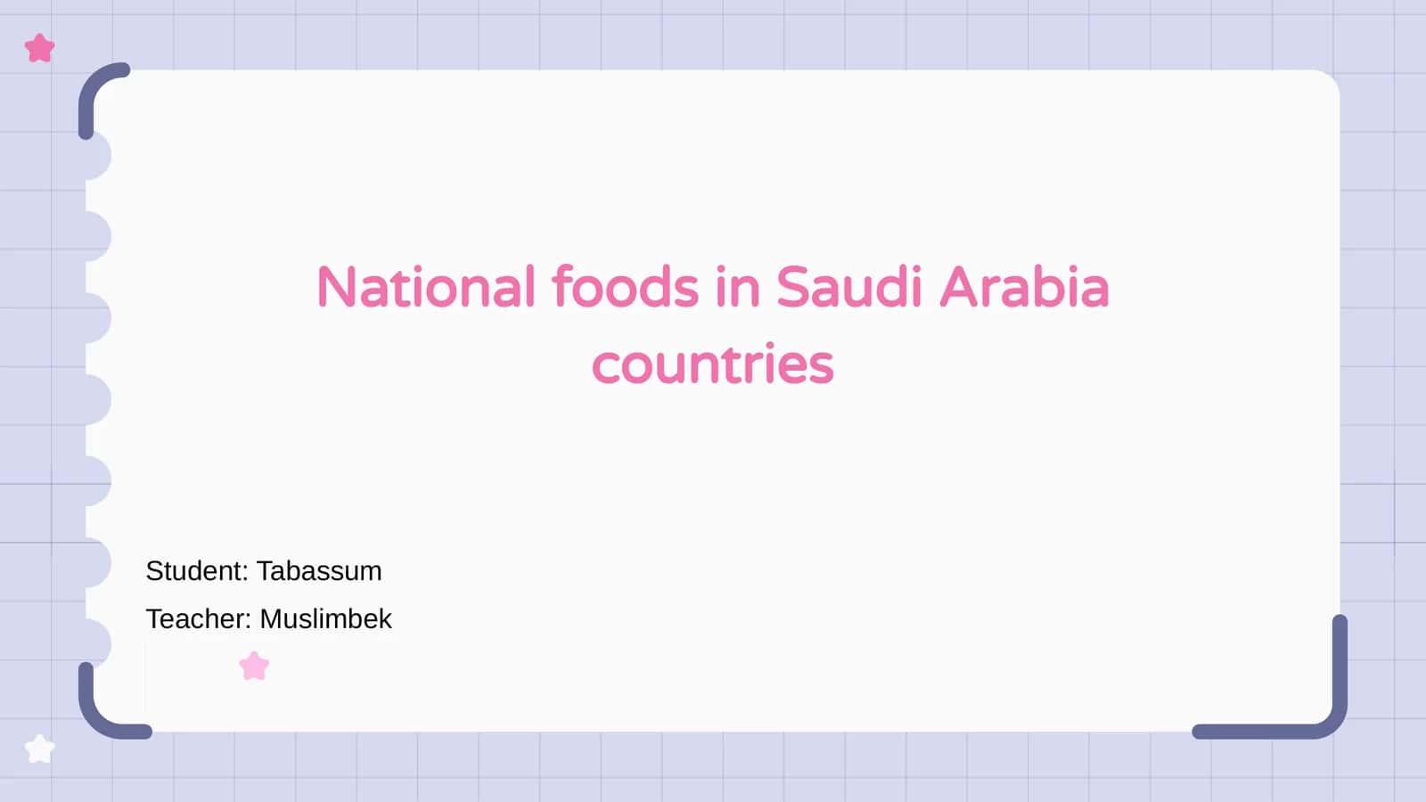 Introduction to Saudi Arabian National Foods 1