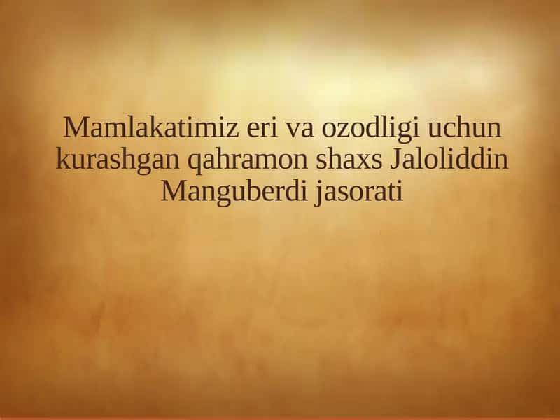 Jaloliddin Manguberdi 1