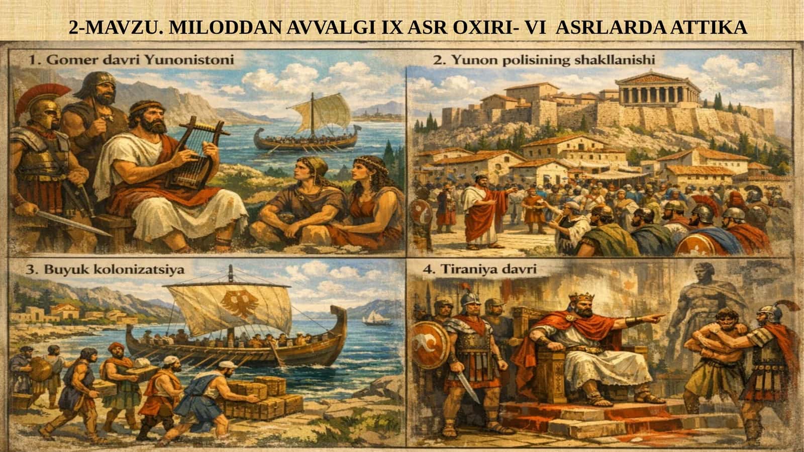 IX asr oxiri- VI  asrlarda Attika 1