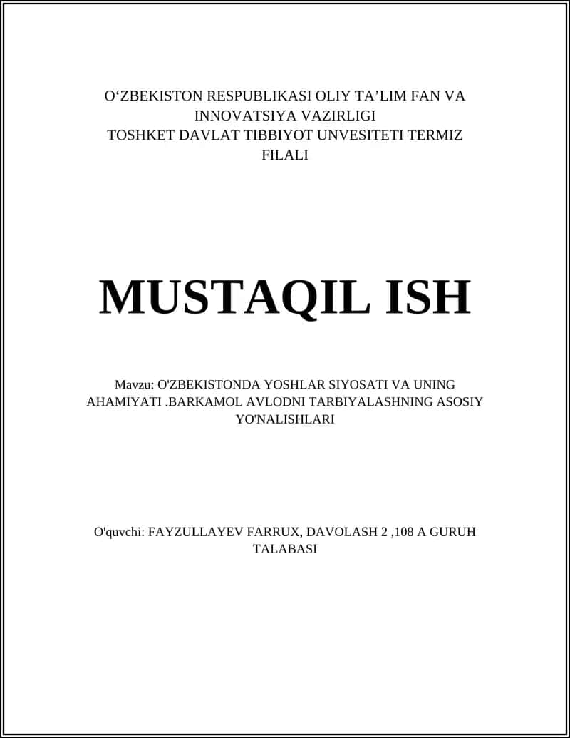 Oʻzbekistonda yoshlar siyosati va uning ahamiyati 1