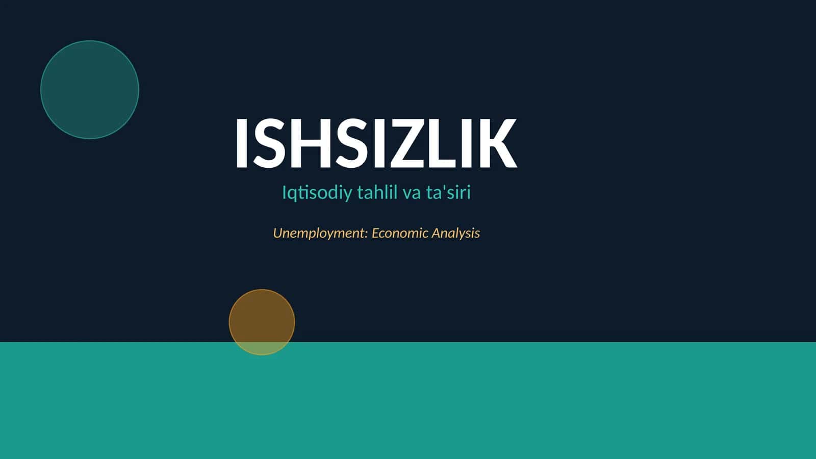 ISHSIZLIK 1