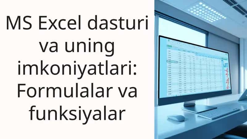 MS Excel dasturi 1