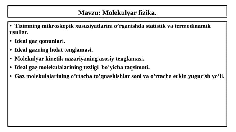 Molekulyarfizika 1