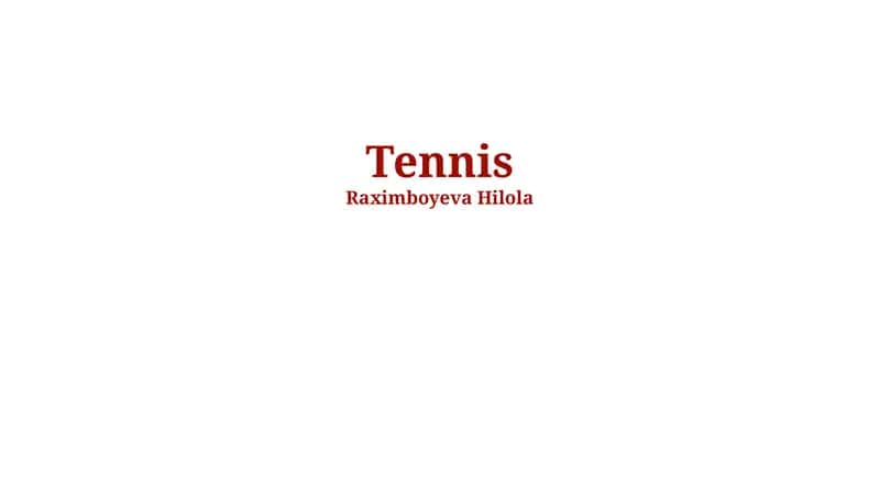 Tennis Tarixi 1
