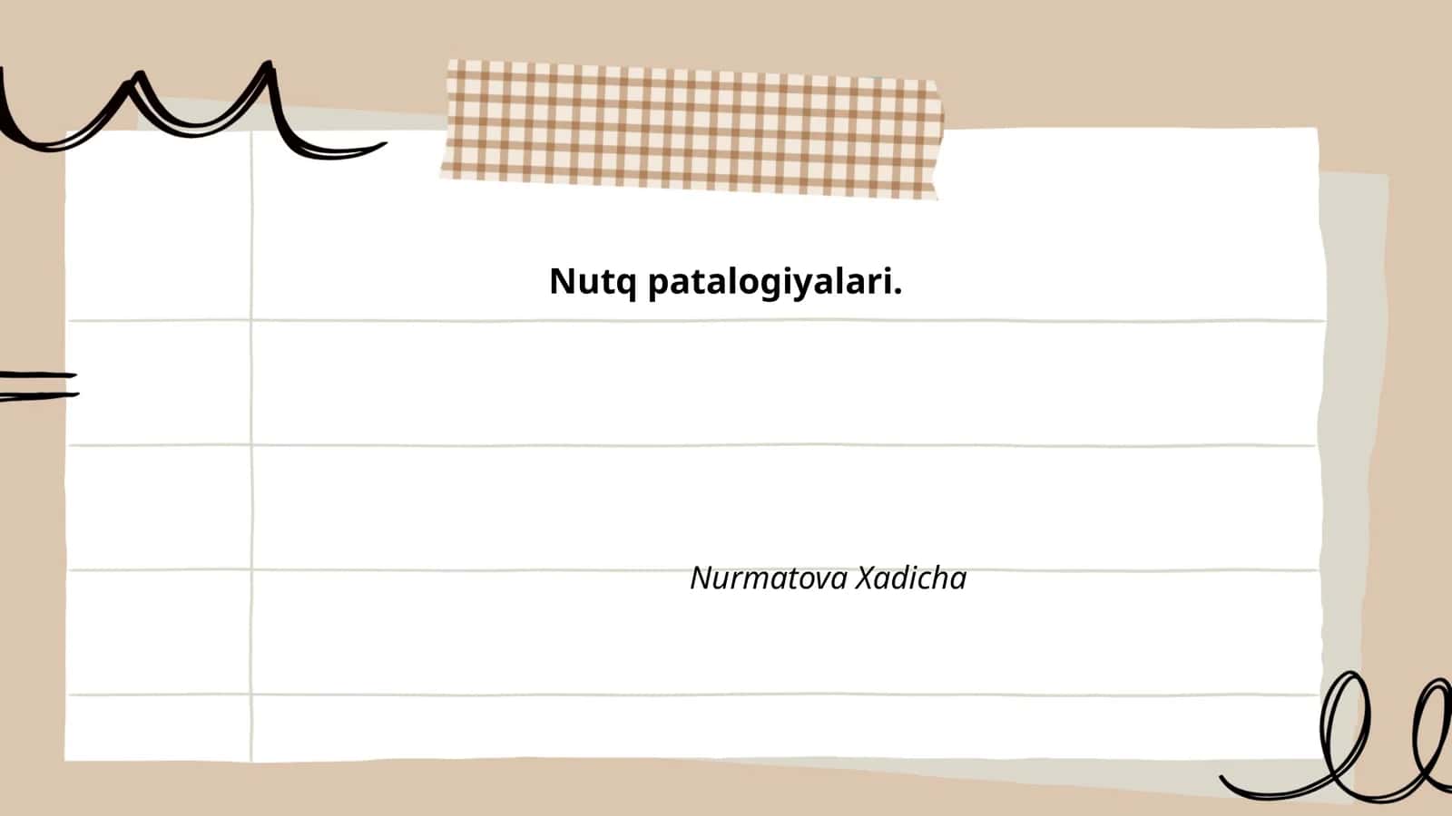 Nutq patalogiyalari 1