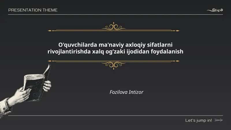 Ma'naviy Axloqiy Sifatlarni Rivojlantirish 1