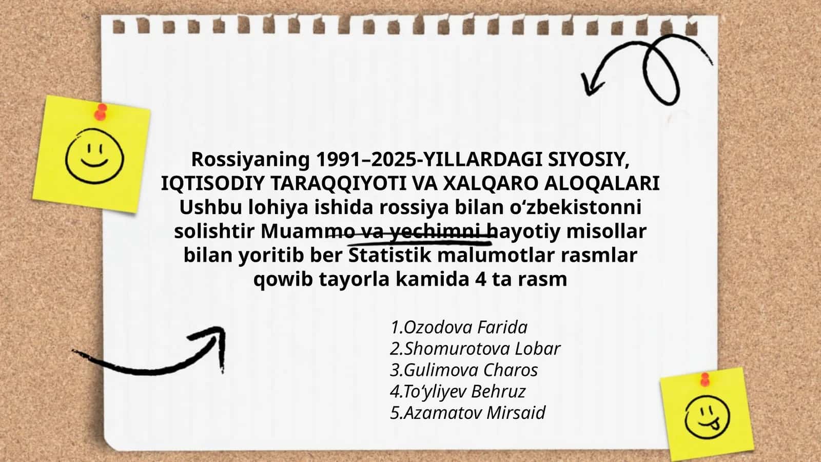 Rossiyaning 1991–2025-YILLARDAGI SIYOSIY, IQTISODIY TARAQQIYOTI VA XALQARO ALOQALARI 1