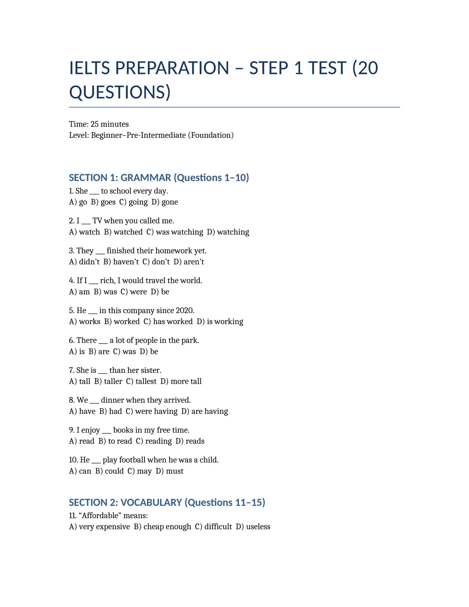 IELTS 8+ 1