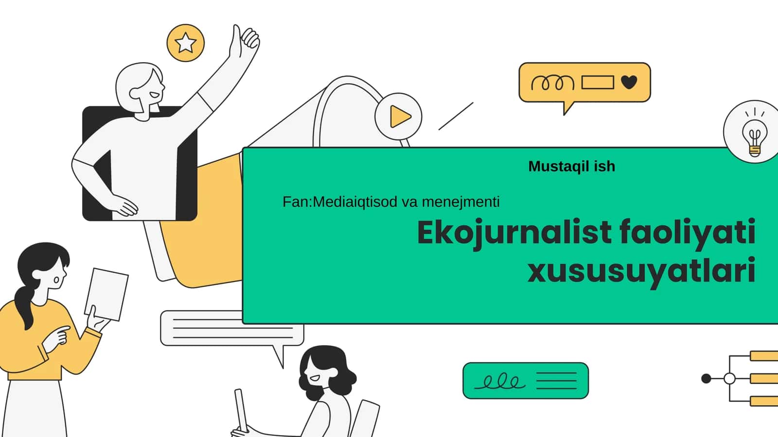 Ekojurnalist faoliyati xususuyatlari.Shaxnozabonu 1