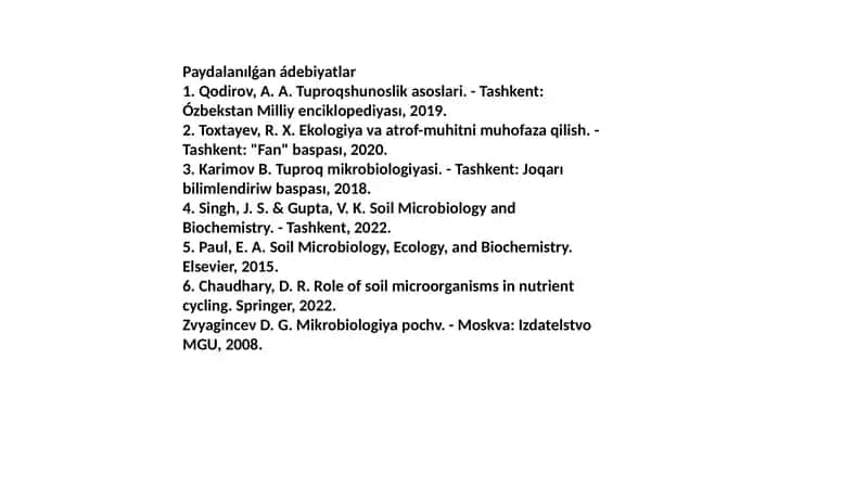 Tuproqshunoslik asoslari 1